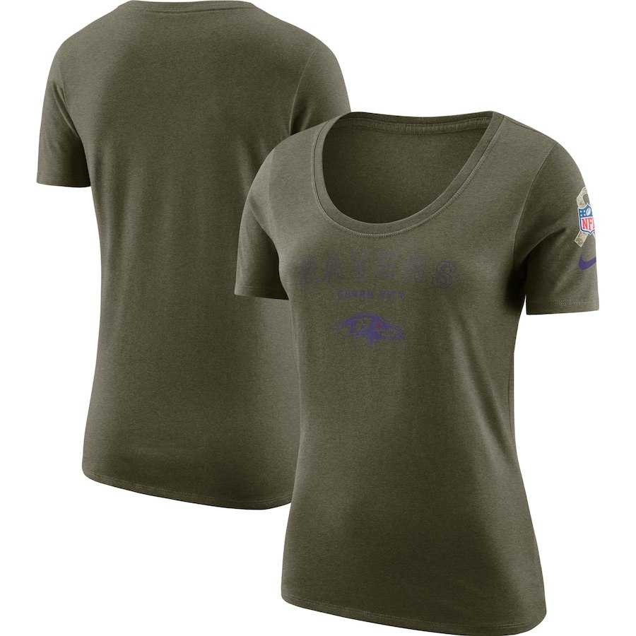 Women Baltimore Ravens Nike Salute to Service Legend Scoop Neck T-Shirt Olive,We sell and wholesale Women Baltimore Ravens Nike Salute to Service Legend Scoop Neck T-Shirt Olive on line form chian!